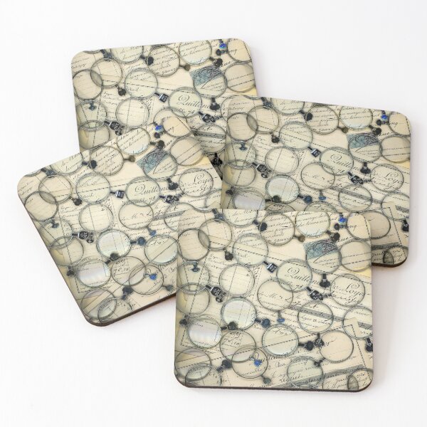 Item preview, Lenses and antique French rent receipts. designed and sold by OtherRealisms.