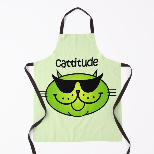 Item preview, CATTITUDE 2 - limeade designed and sold by RawSunArt.