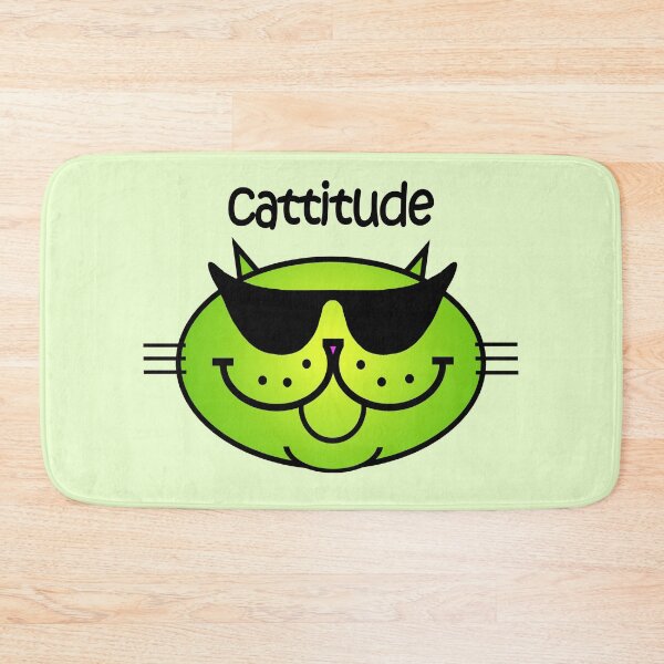Item preview, CATTITUDE 2 - limeade designed and sold by RawSunArt.