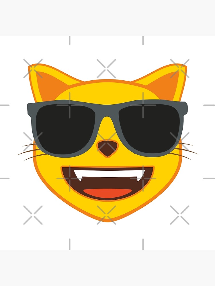 "Cat Emoji" Floor Pillow by timegraf | Redbubble