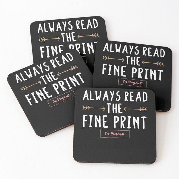 Item preview, Always Read the Fine Print I'm Pregnant ,New Mom designed and sold by Noussairox.