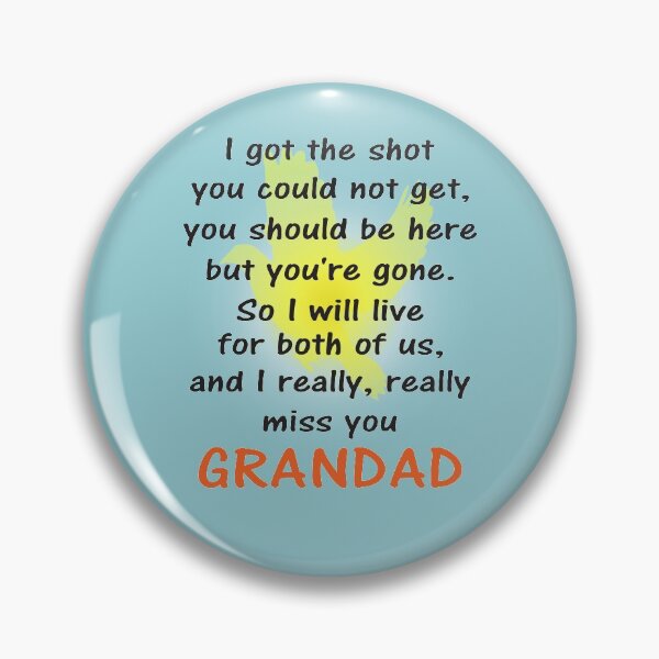 Item preview, I miss you grandad black text designed and sold by StencilMyst ..
