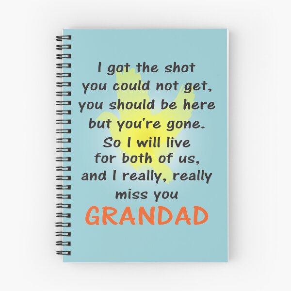 Item preview, I miss you grandad black text designed and sold by StencilMyst ..