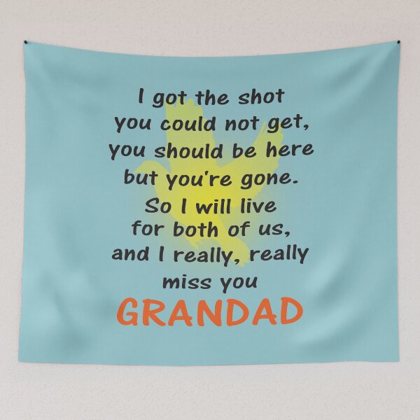 Item preview, I miss you grandad black text designed and sold by StencilMyst ..