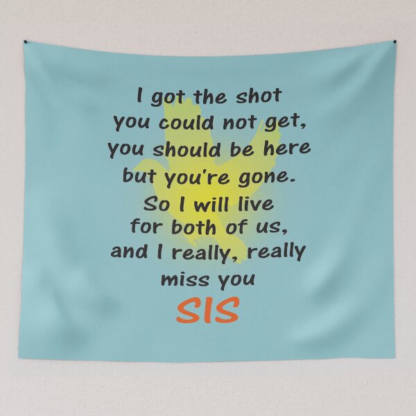 Item preview, I miss you sis black text designed and sold by StencilMyst ..