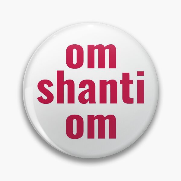 Item preview, om shanti om in pink designed and sold by wordznart.