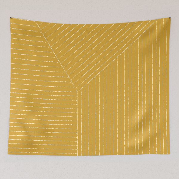 Item preview, Lines (Mustard Yellow) designed and sold by summer-sun-designs.