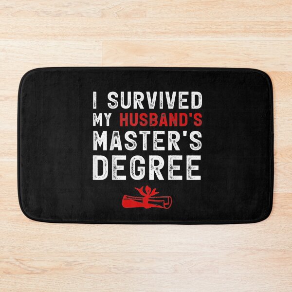 Item preview, I Survived My Husband's Master's Degree Masters Graduation designed and sold by ColeT-Shirt.