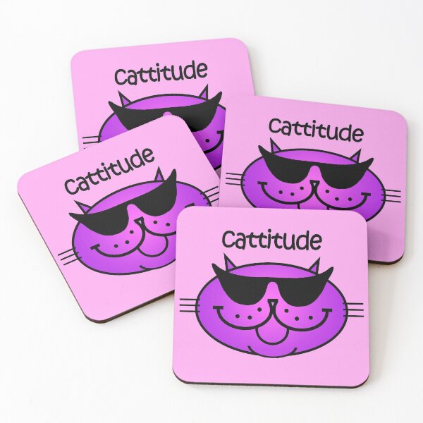 Item preview, CATTITUDE 2 - purrple designed and sold by RawSunArt.