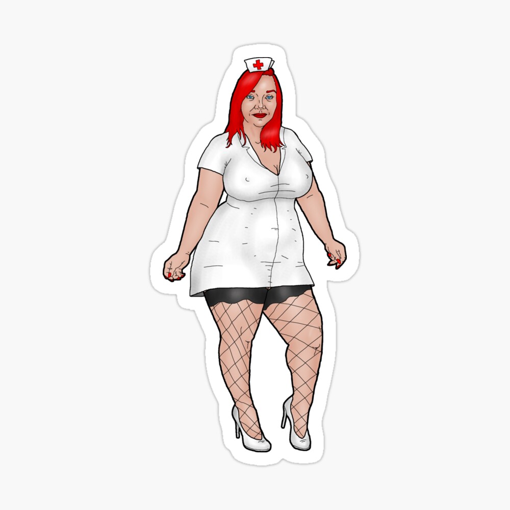 sexy BBW pin-up nurse 16