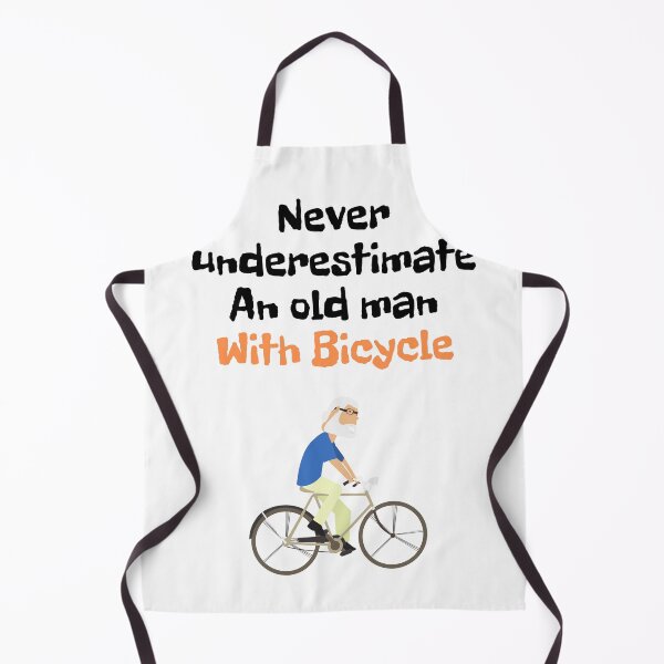 Item preview, Never underestimate an old man with bicycle . designed and sold by Hab2.
