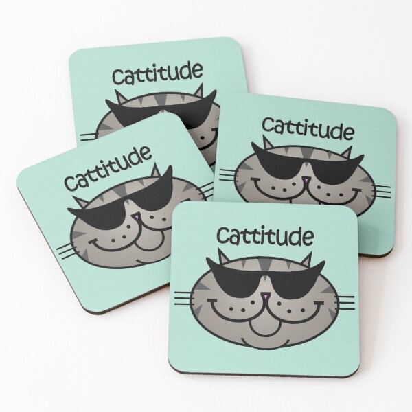 Item preview, CATTITUDE 2 - Tabby Cat designed and sold by RawSunArt.