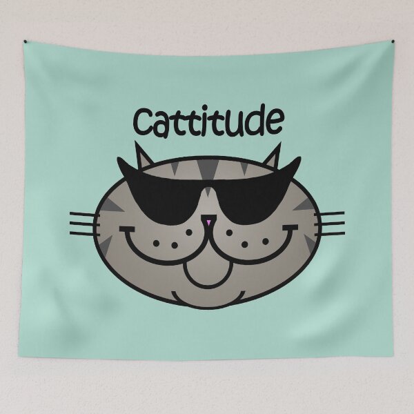 Item preview, CATTITUDE 2 - Tabby Cat designed and sold by RawSunArt.