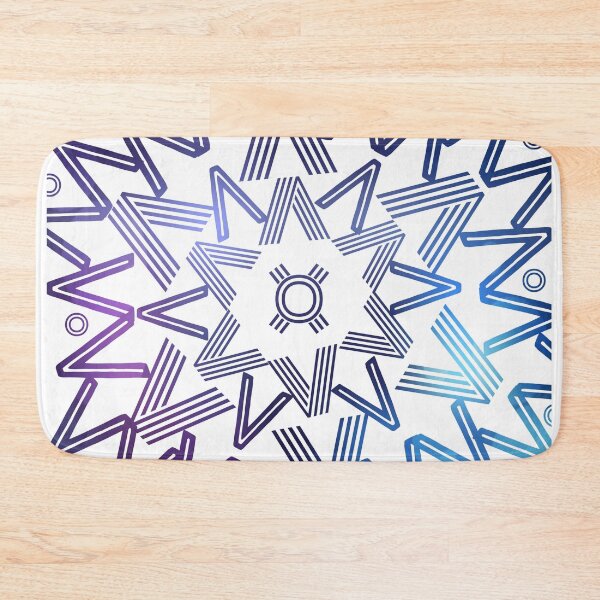 Item preview, Blue And Purple Spikes Mandala  designed and sold by Designs By YL.