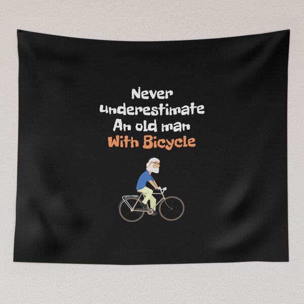 Item preview, Copy of  Never underestimate an old man with bicycle  . designed and sold by Hab2.