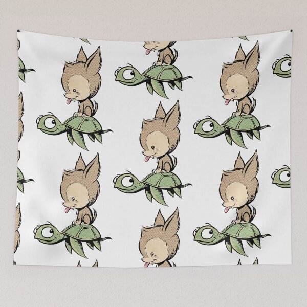 Item preview, Choopie the Chorkie Rides a Honu designed and sold by JCarrtoons.