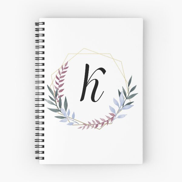 Item preview, Delicate gold frame monogram and colorful laurels letter K designed and sold by JustSeasons.