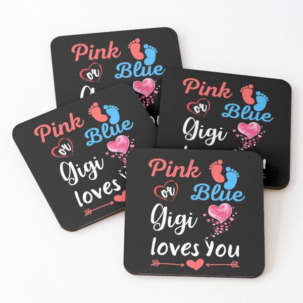 Item preview, Pink or Blue Gigi loves You Tee Gender Reveal Mother's Day Grandma Quotes Cute Baby designed and sold by PIXEcompany.