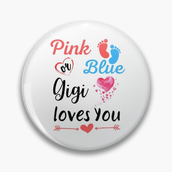 Item preview, Pink or Blue Gigi loves You Tee Gender Reveal Mother's Day Grandma Quotes Cute Baby designed and sold by PIXEcompany.