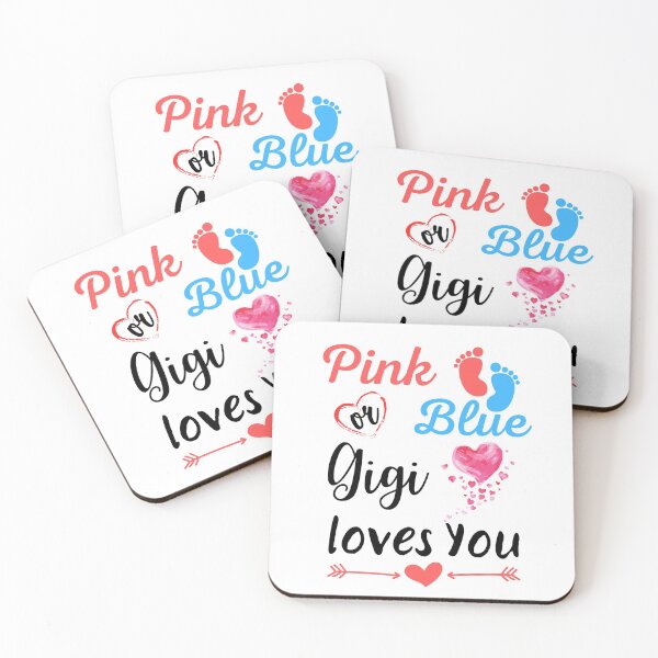 Item preview, Pink or Blue Gigi loves You Tee Gender Reveal Mother's Day Grandma Quotes Cute Baby designed and sold by PIXEcompany.