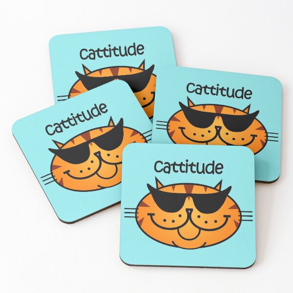 Item preview, CATTITUDE 2 - Ginger Tabby designed and sold by RawSunArt.