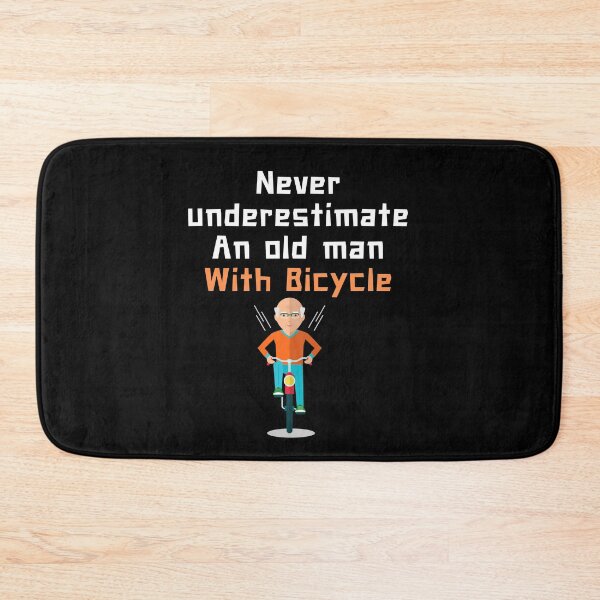 Item preview, Copy of Never underestimate old man with bicycle  . designed and sold by Hab2.