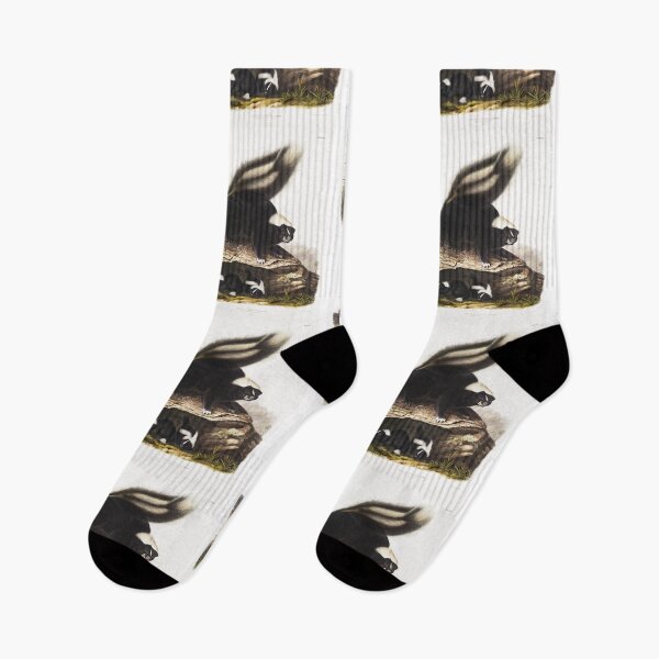 Item preview, John James Audubon Wild Skunk Vintage Illustration designed and sold by EarthArtDesigns.