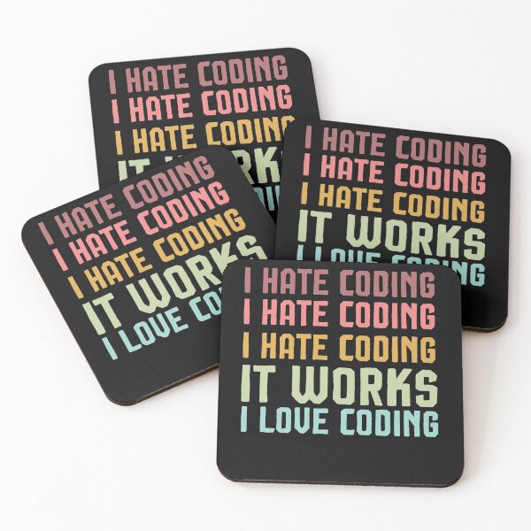Item preview, Engineer Gift - I hate coding - It works: I love coding  designed and sold by Noussairox.