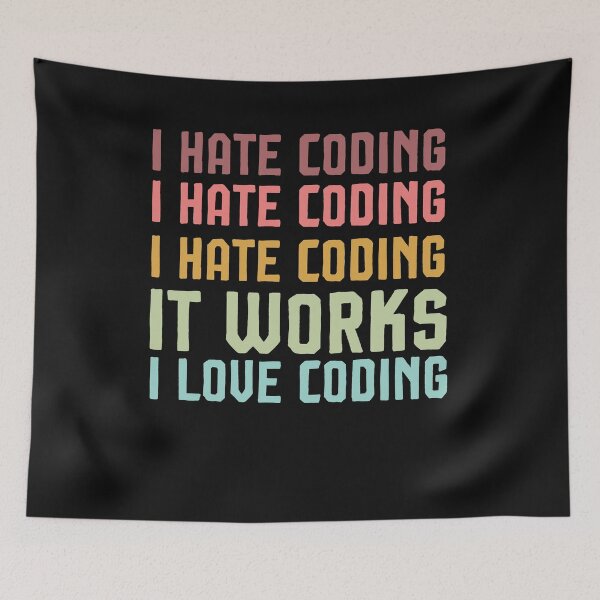Item preview, Engineer Gift - I hate coding - It works: I love coding  designed and sold by Noussairox.