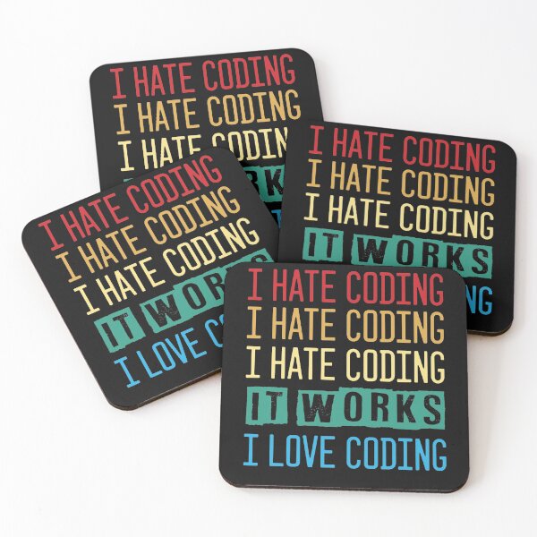 Item preview, Engineer Gift - I hate coding - It works: I love coding  designed and sold by Noussairox.