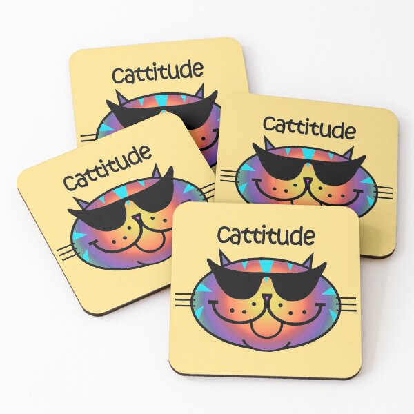 Item preview, CATTITUDE 2 - Rainbow Stripe designed and sold by RawSunArt.