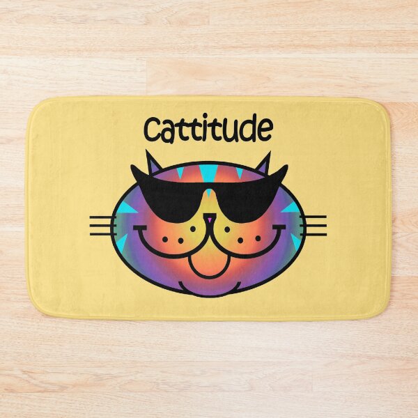 Item preview, CATTITUDE 2 - Rainbow Stripe designed and sold by RawSunArt.