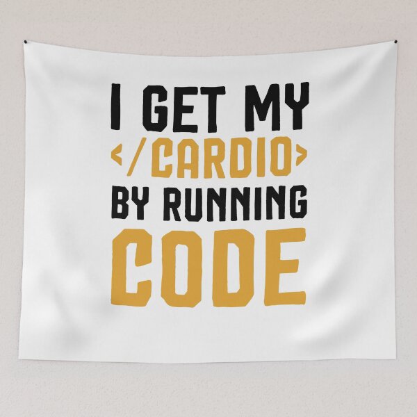 Item preview, I Get My Cardio By Running Code ,computer Programmer Saying designed and sold by Noussairox.