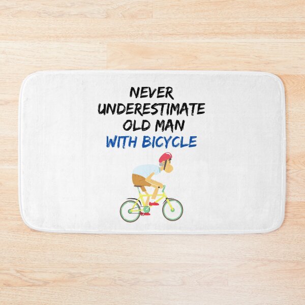 Item preview, Never underestimate old man with bicycle. designed and sold by Hab2.
