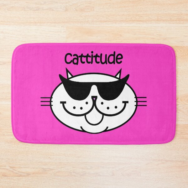 Item preview, CATTITUDE 2 - Frosty White designed and sold by RawSunArt.