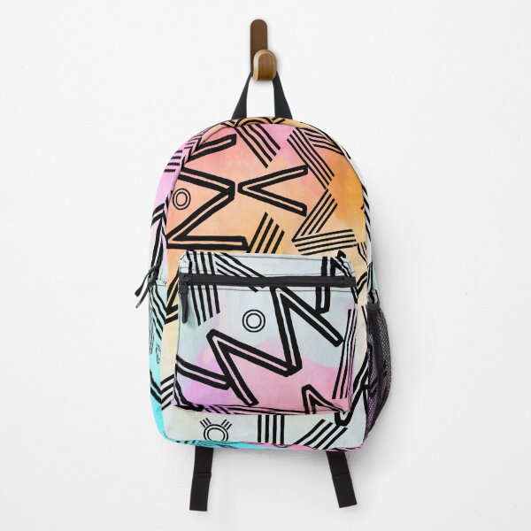 Item preview, Pastel Rainbow Watercolor Tie Dye Spikes Mandala designed and sold by Designs By YL.