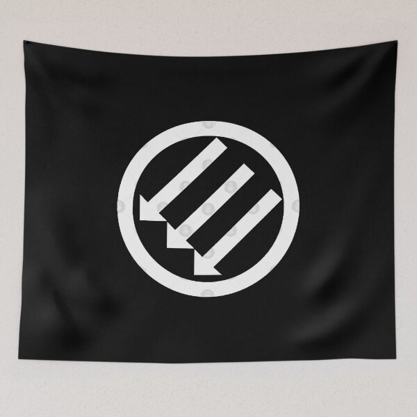 Item preview, ANTIFA Post-WWII anti-fascism Anti-Fascist Action Anti-racism symbol black red  designed and sold by noWinslow4.