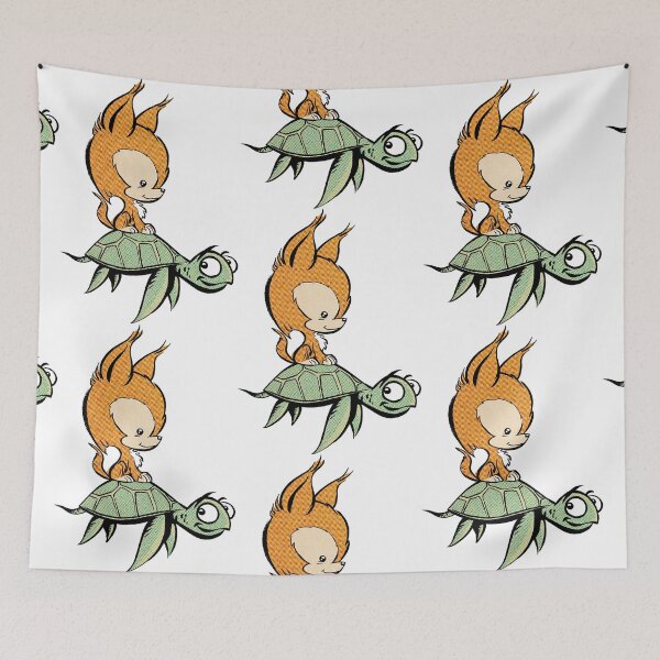 Item preview, Layla the Chihuahua Rides a Honu designed and sold by JCarrtoons.