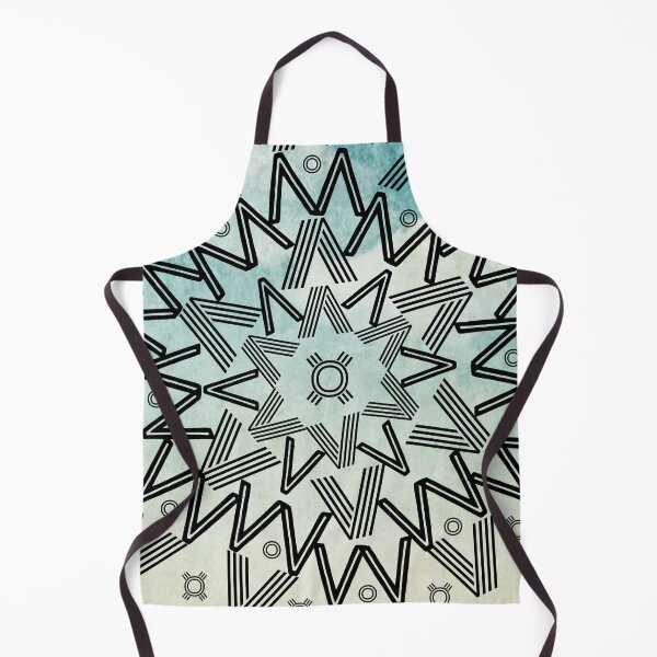 Item preview, Pastel Teal Watercolor Tie Dye Spikes Mandala designed and sold by Designs By YL.