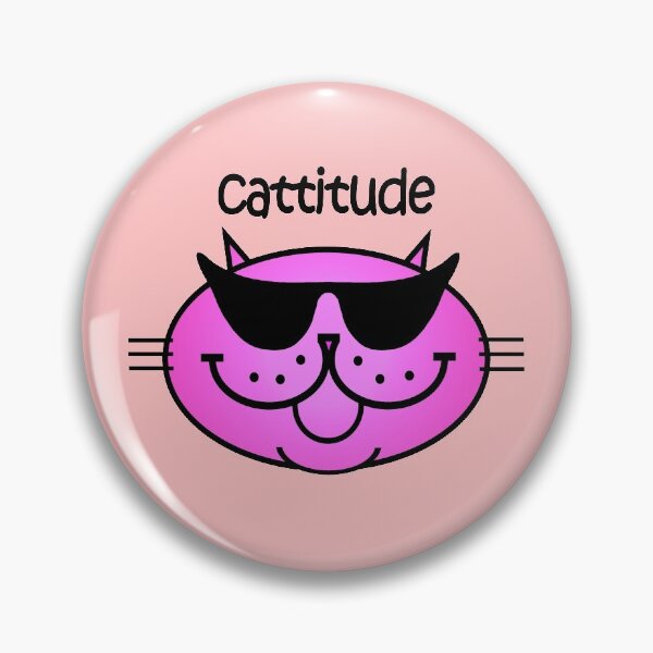 Item preview, CATTITUDE 2 - purrfect pink designed and sold by RawSunArt.
