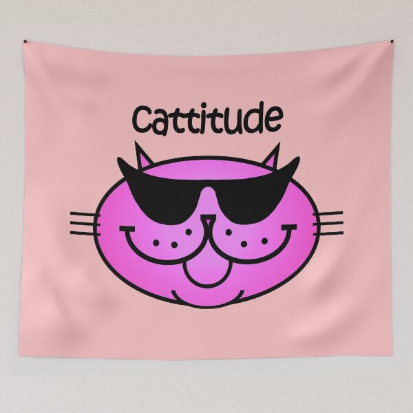Item preview, CATTITUDE 2 - purrfect pink designed and sold by RawSunArt.