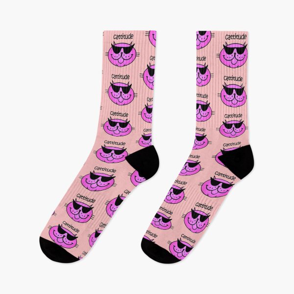 Item preview, CATTITUDE 2 - purrfect pink designed and sold by RawSunArt.