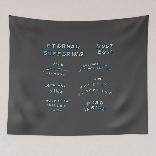 Item preview, Extremely Sad Depressing Meme BLUE Value Pack 2 designed and sold by everything4eva.