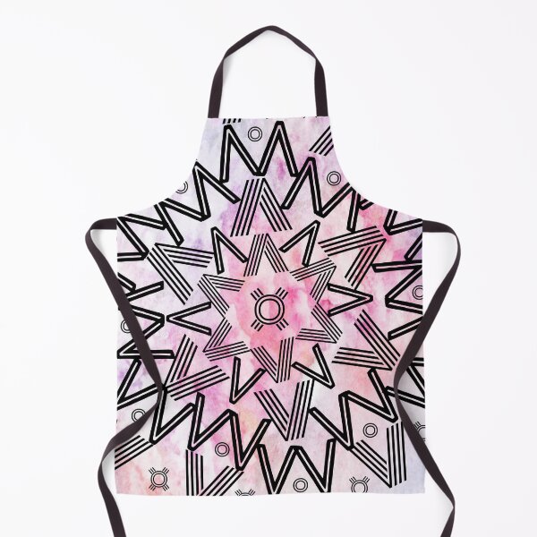 Item preview, Pastel Pinks Watercolor Tie Dye Spikes Mandala designed and sold by Designs By YL.