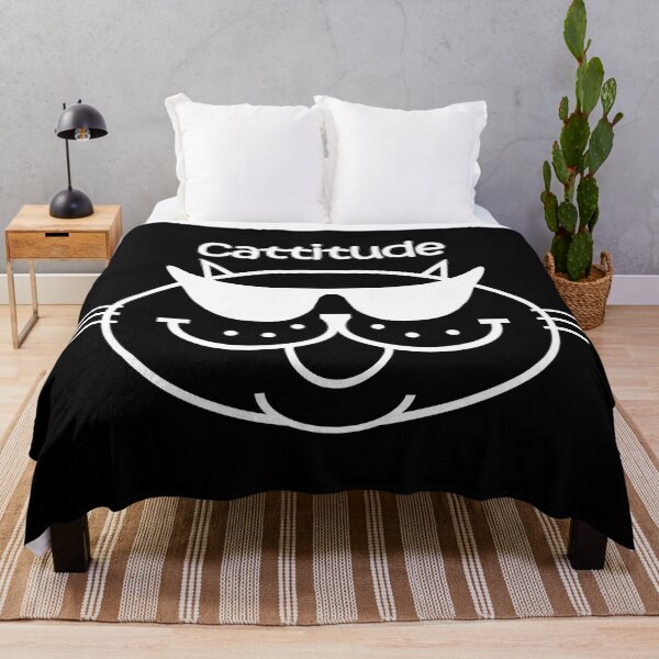 Item preview, CATTITUDE 2 - White Outline designed and sold by RawSunArt.