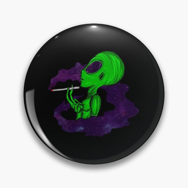 Item preview, smoking alien  designed and sold by noWinslow4.