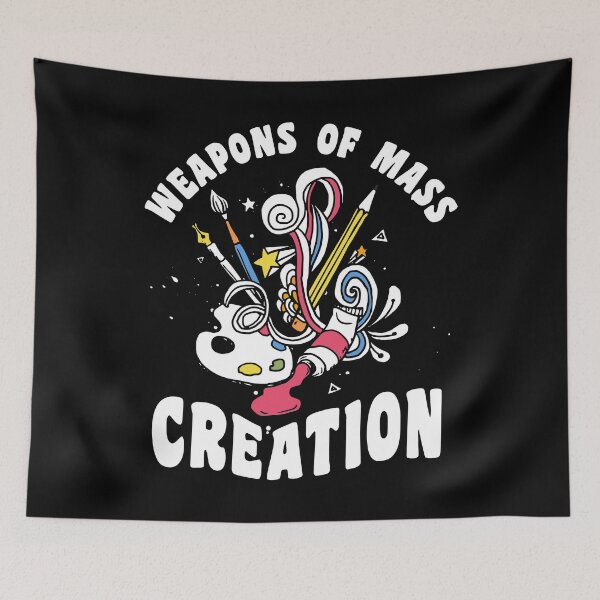 Item preview, Weapons of Mass Creation Artist Shirt for Men Women Boys Girls Kids Painters Art Lover Gifts designed and sold by LiqueGifts.