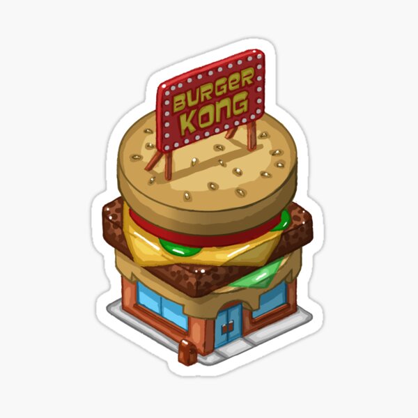 Monsterama Burger Kong Sticker