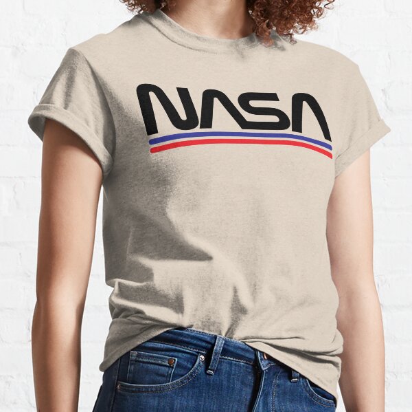 NASA Worm Logo Black Classic T-Shirt