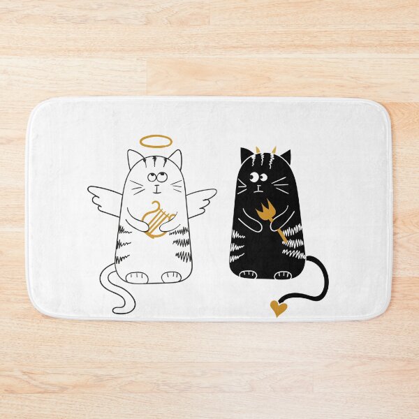 Item preview, Angel and Devil Cat designed and sold by Cat2D.